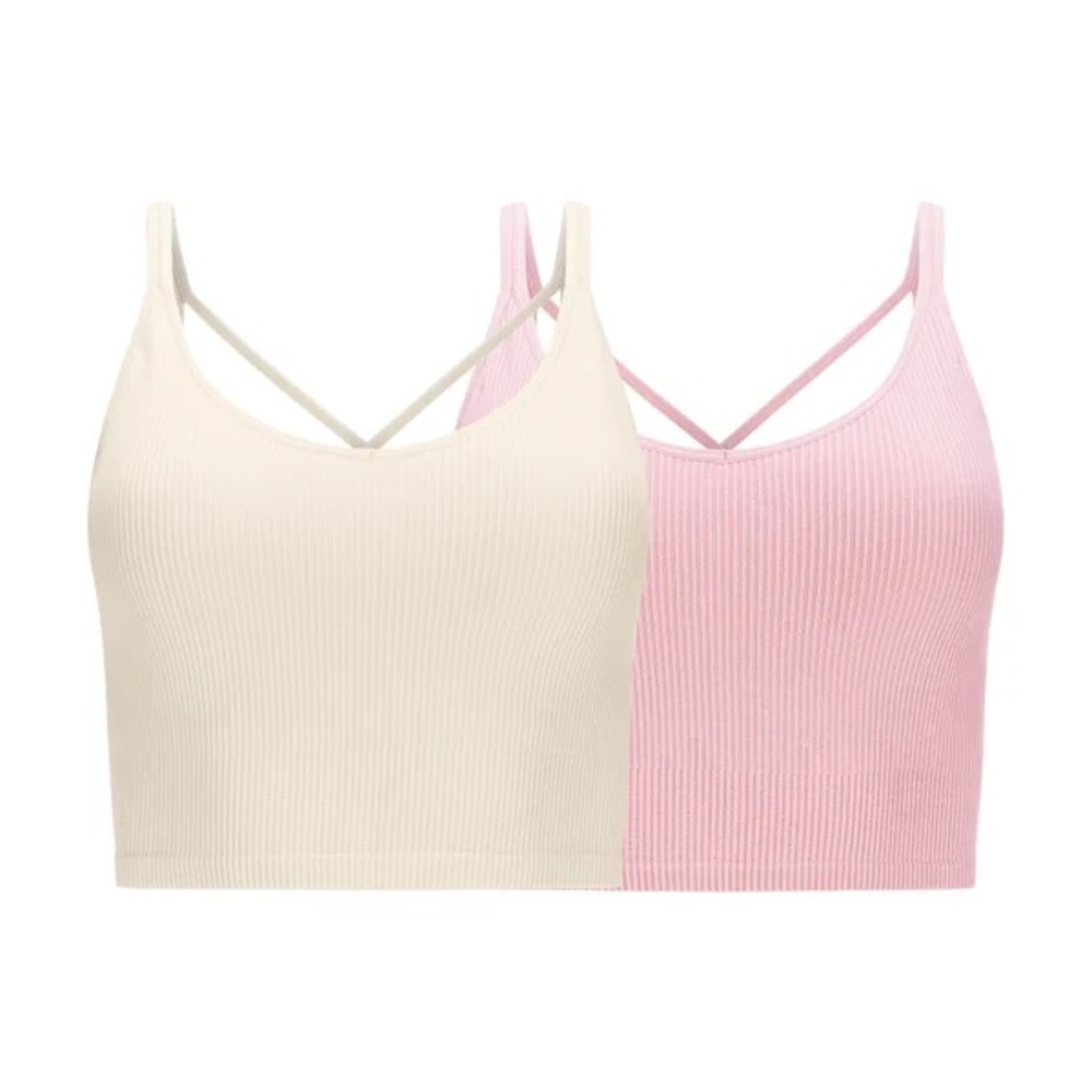 Lemon - Women’s 2-pack Ribbed Yoga Bra